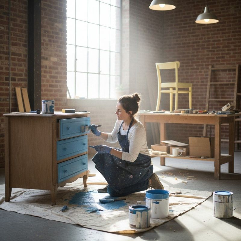 Armoire Painting detail